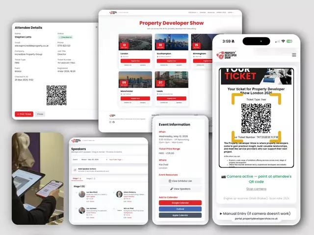 Property Developer Show booking platform